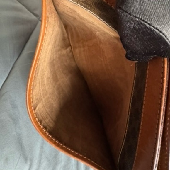 Celine Brown and Tan Clutch - Picture 5 of 9